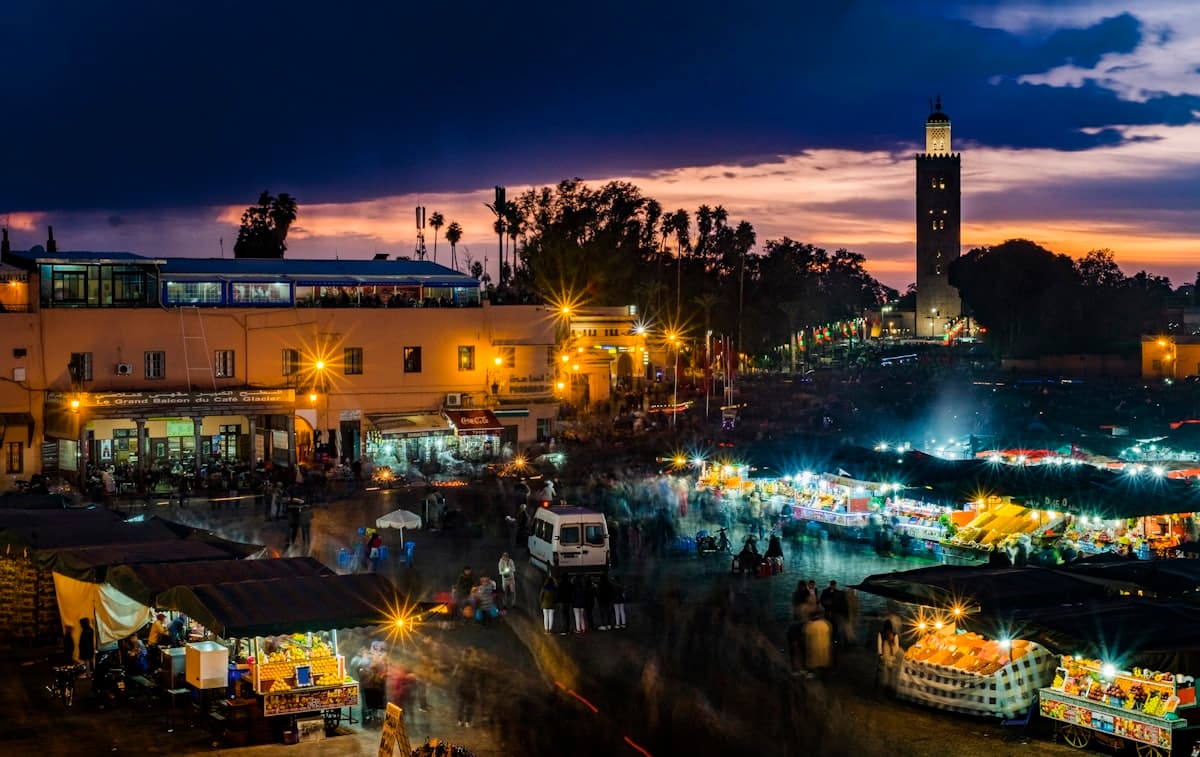 Marrakech at night — nightlife and evening activities guide