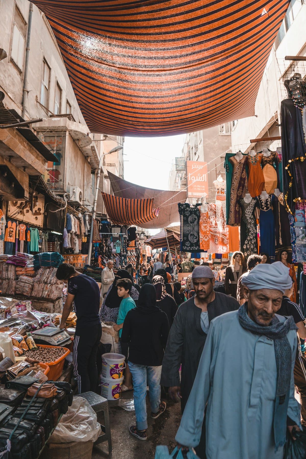 Budget-friendly street scene in Cairo, Egypt