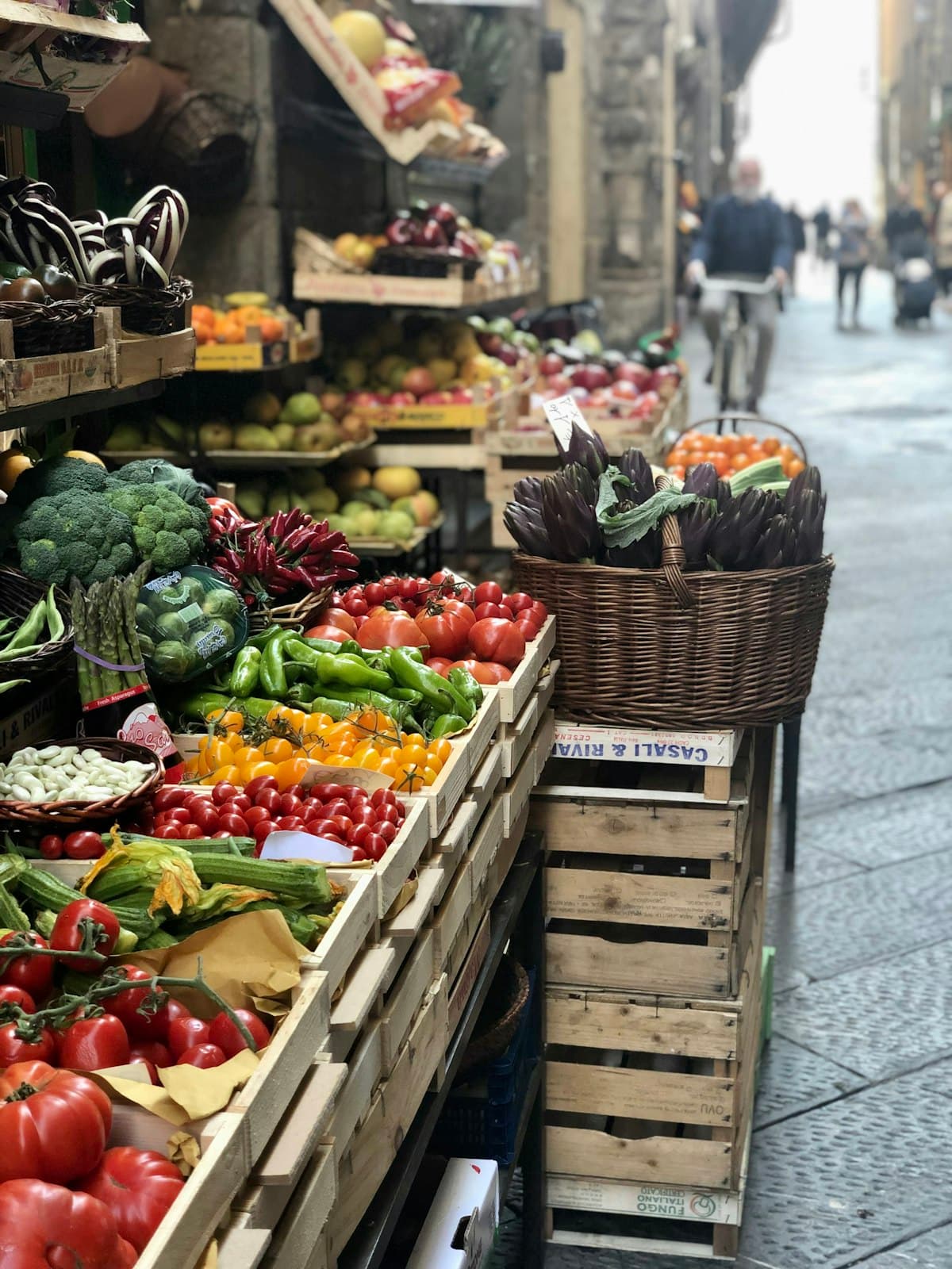 Budget-friendly street scene in Florence, Italy