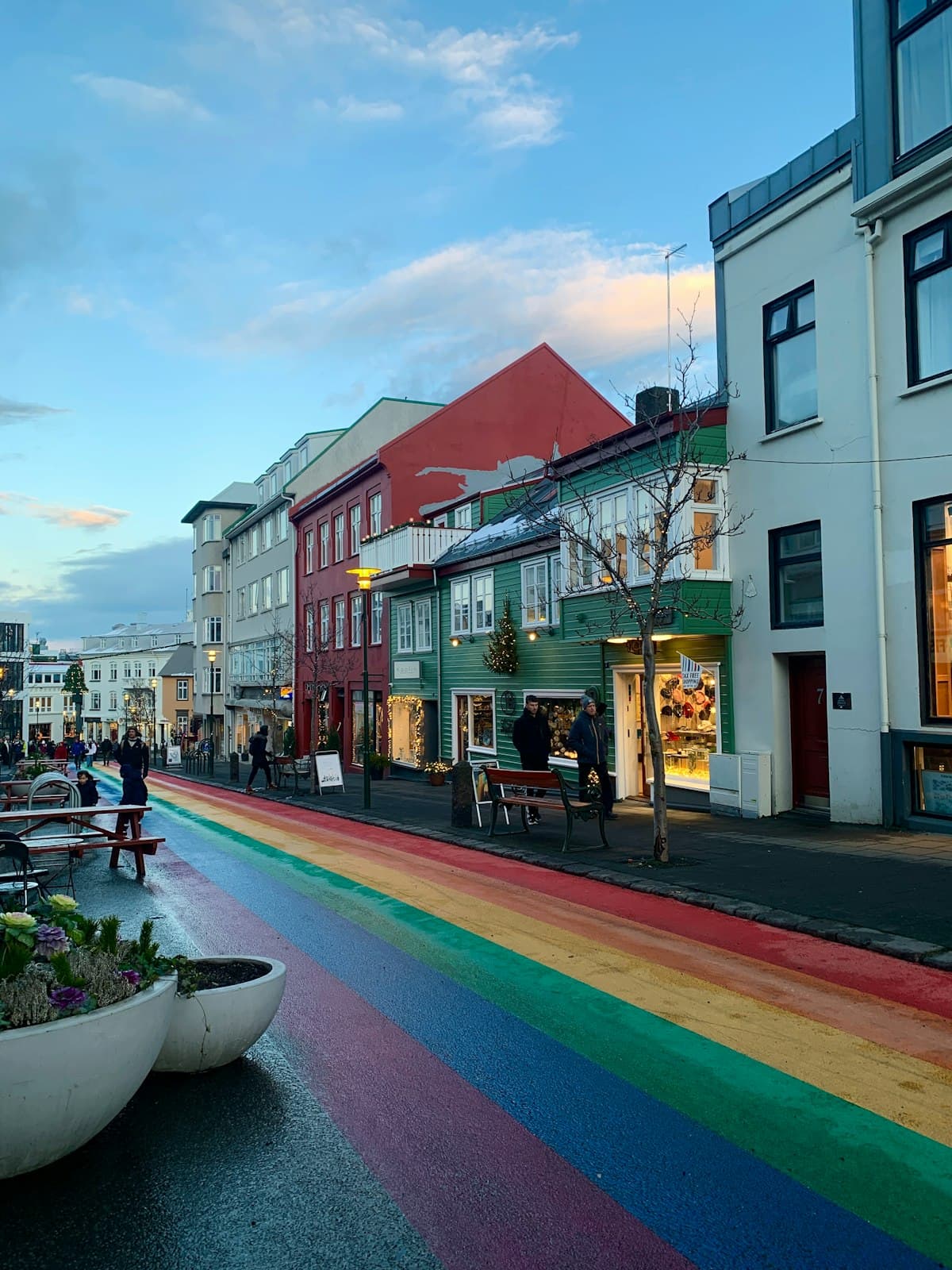 Budget-friendly street scene in Reykjavik, Iceland