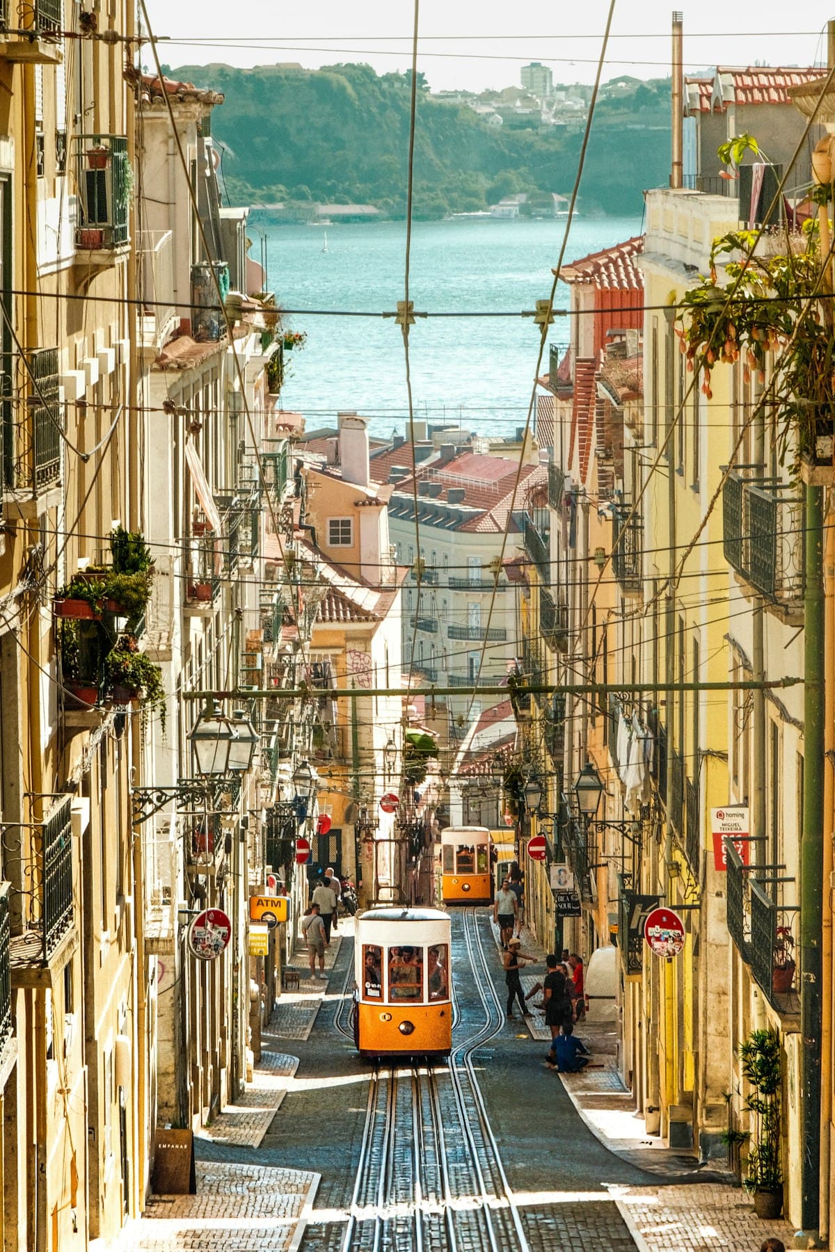 Solo traveler exploring Lisbon, Portugal safely